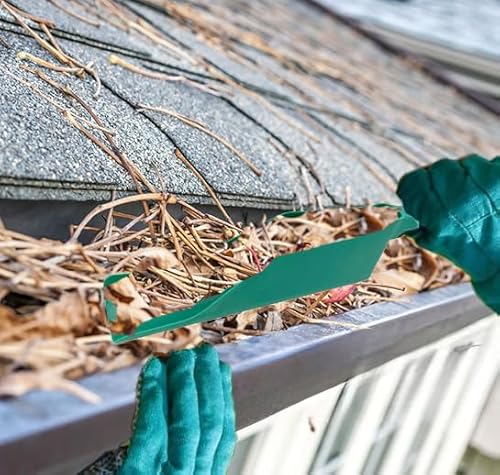 Dachrinnenschaufel Ablagerungen Dachrinnenreinigungswerkzeug Flexibel Passt Sich Schmutz Und An Und Kann Vielseitig Verwendet Werden Für Garten,2 Pack, Stadthaus