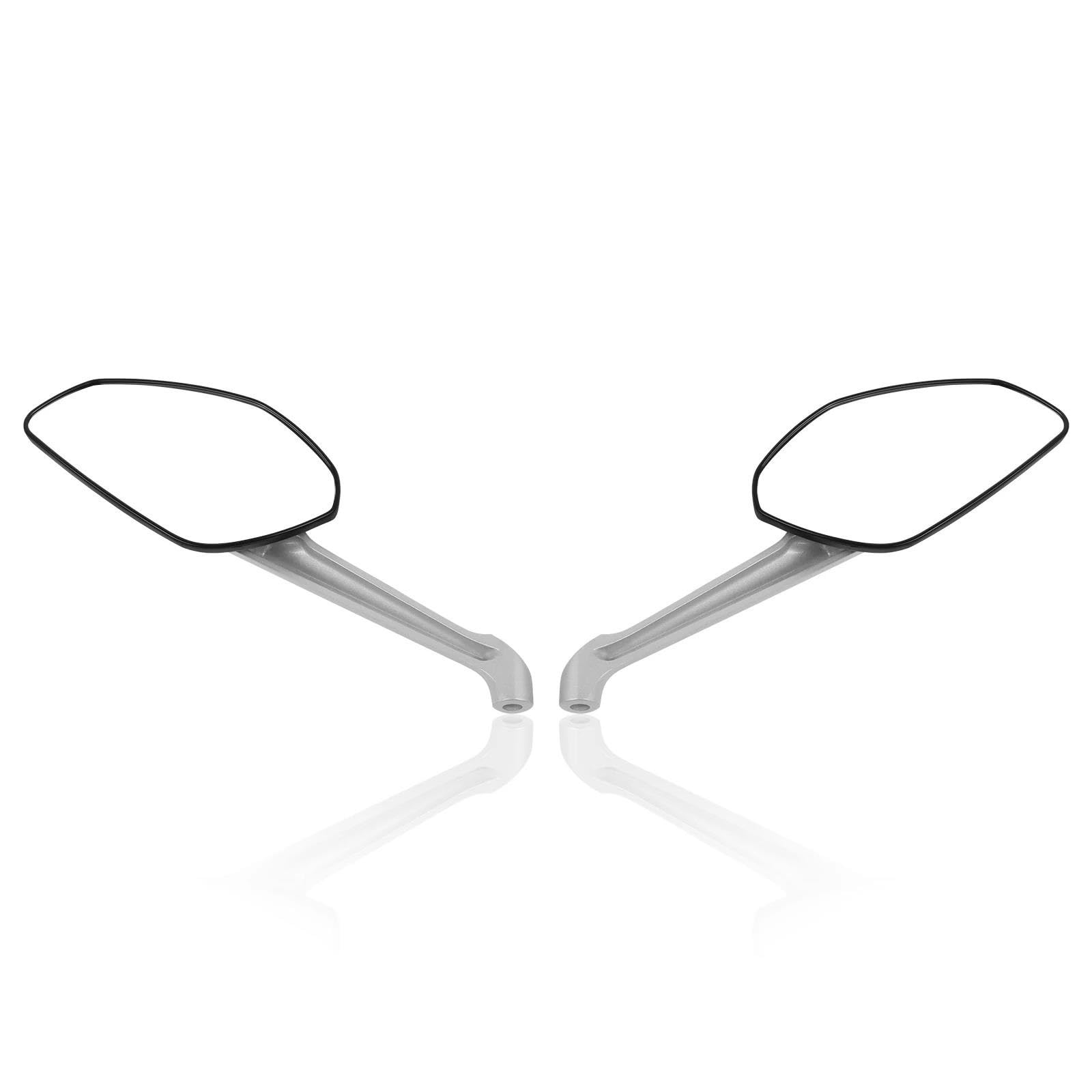 Sicurezza del veicolo Per Ducati Per Monster 821 1200 1200S 821 797 Specchietto Retrovisore Sinistro Destro Per Moto Specchietti Retrovisori Laterali(Argento)