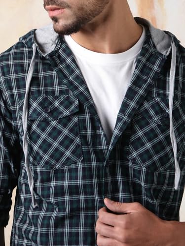 Image of High Star Men's Full Sleeve Cotton Shirt | Stylish Casual Shirt for Men | Comfortable & Trendy