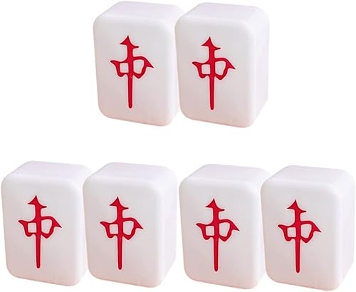 OSALADI 6 piezas para modelado de forma de lámpara decoración LED USB Mahjong Exquisito accesorio recargable chino creativo divertido regulable mesa