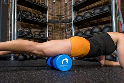 Image of Bodylastics EVA Dotted Foam Roller for Deep Tissue Massage, Relief from Sore Muscles Pain, Pre & Post Exercise Fitness Workout Sessions (Blue, 60cms)