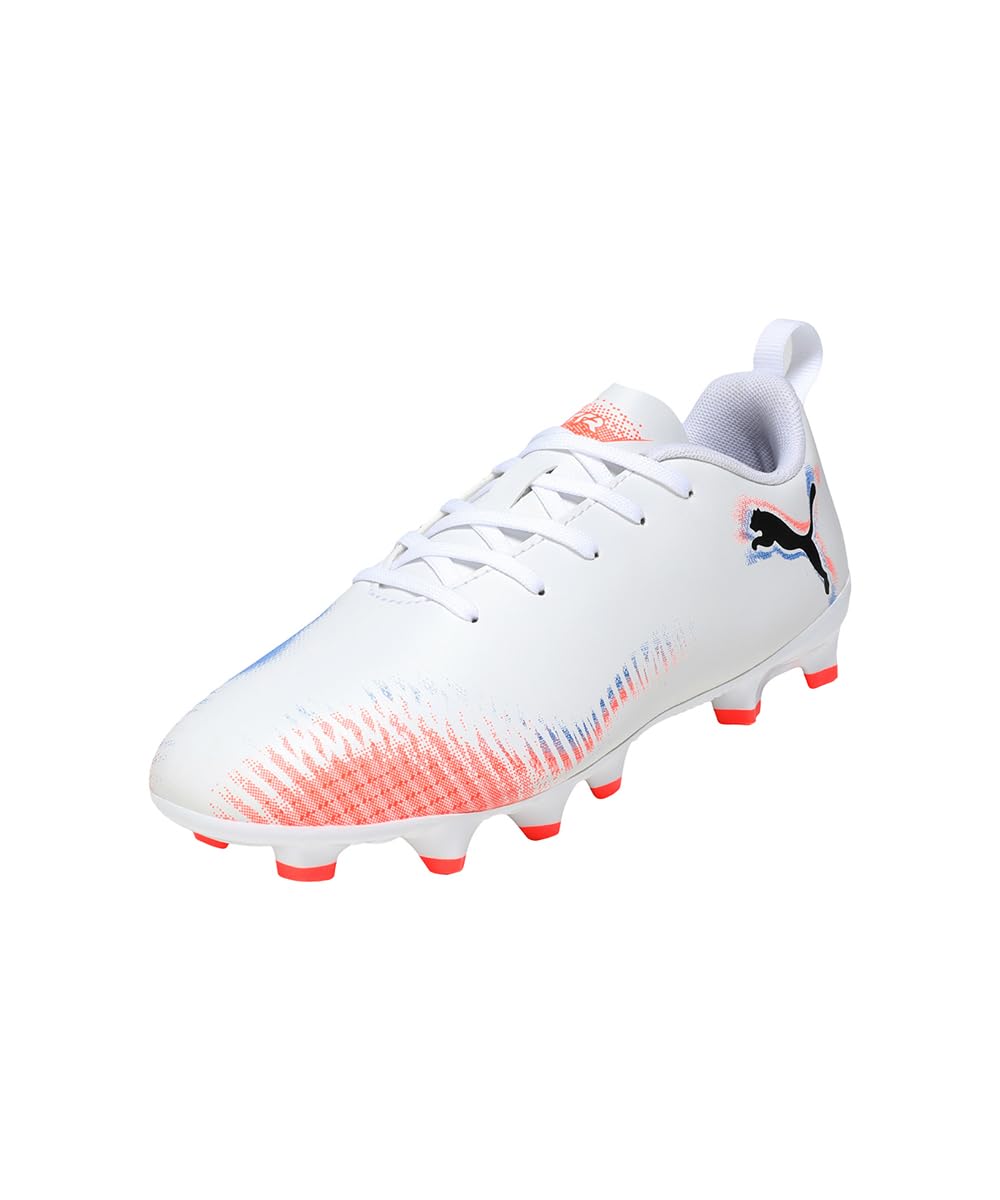 Puma Junior Future 8 Play Firm Ground Football Boots, Orange, Size 12 Younger