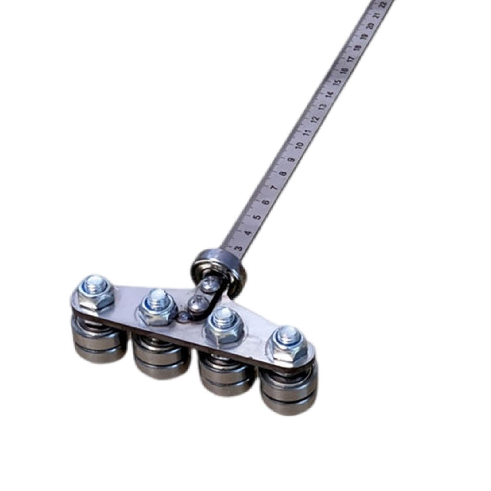 KESOTO Guida per con righello di profondità, accessorio robusto in metallo per lavori di falegnameria, posizionamento, taglio, rifilatura e fresatura, Style L