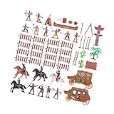 cincinnati indios y vaqueros letra Figura en miniatura: accesorios de decoración en miniatura perfectos, especialmente para , les encantará, juegos de figuras de juego