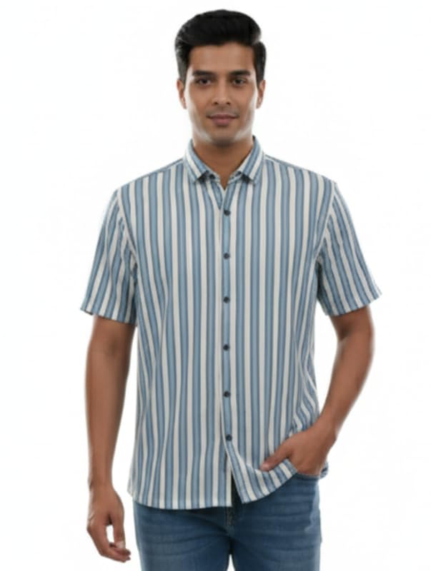Sudev group Men's Regular Fit Half Sleeve Shirt | Casual Stylish