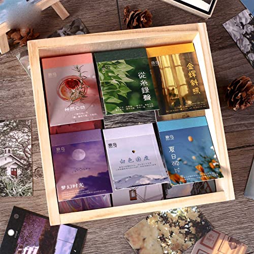 Lrtzizy 300 Pieces Washi Paper Sticker Set Daily Scenery Life Stuff Travel Kawaii Stickers Aesthetic Stickers for Scrapbooking - Image 4