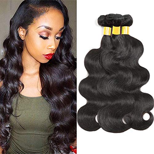 Brazilian Body Wave Virgin Hair 3 Bundles 12 14 16inch Unprocessed Virgin Human Hair Weave Natural Black Color Remy Hair