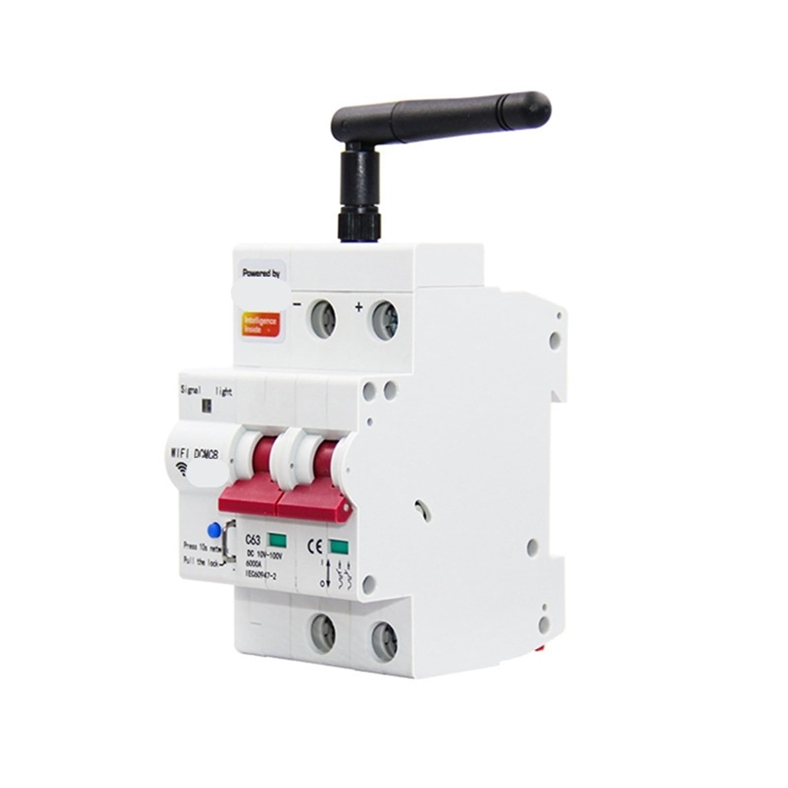 Disjoncteur CC A52I-63A 2P 100V connecté et interrupteur pneumatique - 4