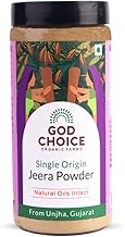 GOD CHOICE ORGANIC FARMS Jeera (Cumin) Powder 200G|Single Origin|Stoneground Jeera from Unjha,Gujarat|100% Pure With Natural Oils Intact|Rich In Iron,Aids Digestion & Promotes Weight Loss