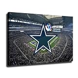 Dallas City American Football Wall Art Cowboys Stadium Posters Sports Teams Canvas Prints 5Piece Set for Fans Home Office or Game Room Decor Large Frame Art Prints (Style9,16x24inch-Unframed)