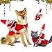 Cane di Babbo Natale Vestiti, Vestiti natalizi per animali domestici, Vestiti Natalizi Cani, costume natalizio per cani gatto, Pet Costume Natalizio, Gatto Vestiti Natale per Natale,Festa,Compleanno