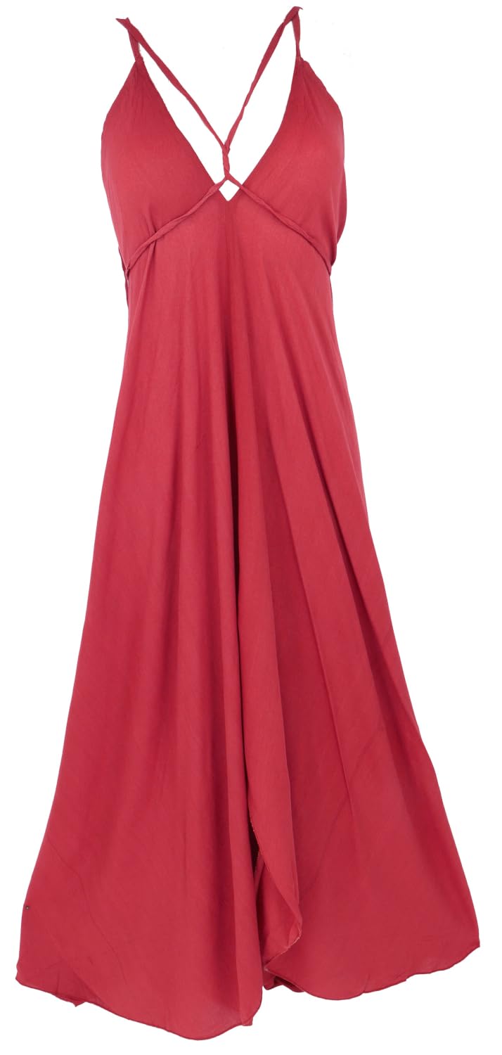 GURU SHOP Vestido de verano Boho Magic Dress para la playa, maxi vestido para mujer