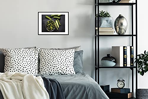 Poster met lijst Komkommer - Poster met lijst Verse minikomkommers in kwarten en stukjes gesnen - 40x30 cm - Afbeelding 3