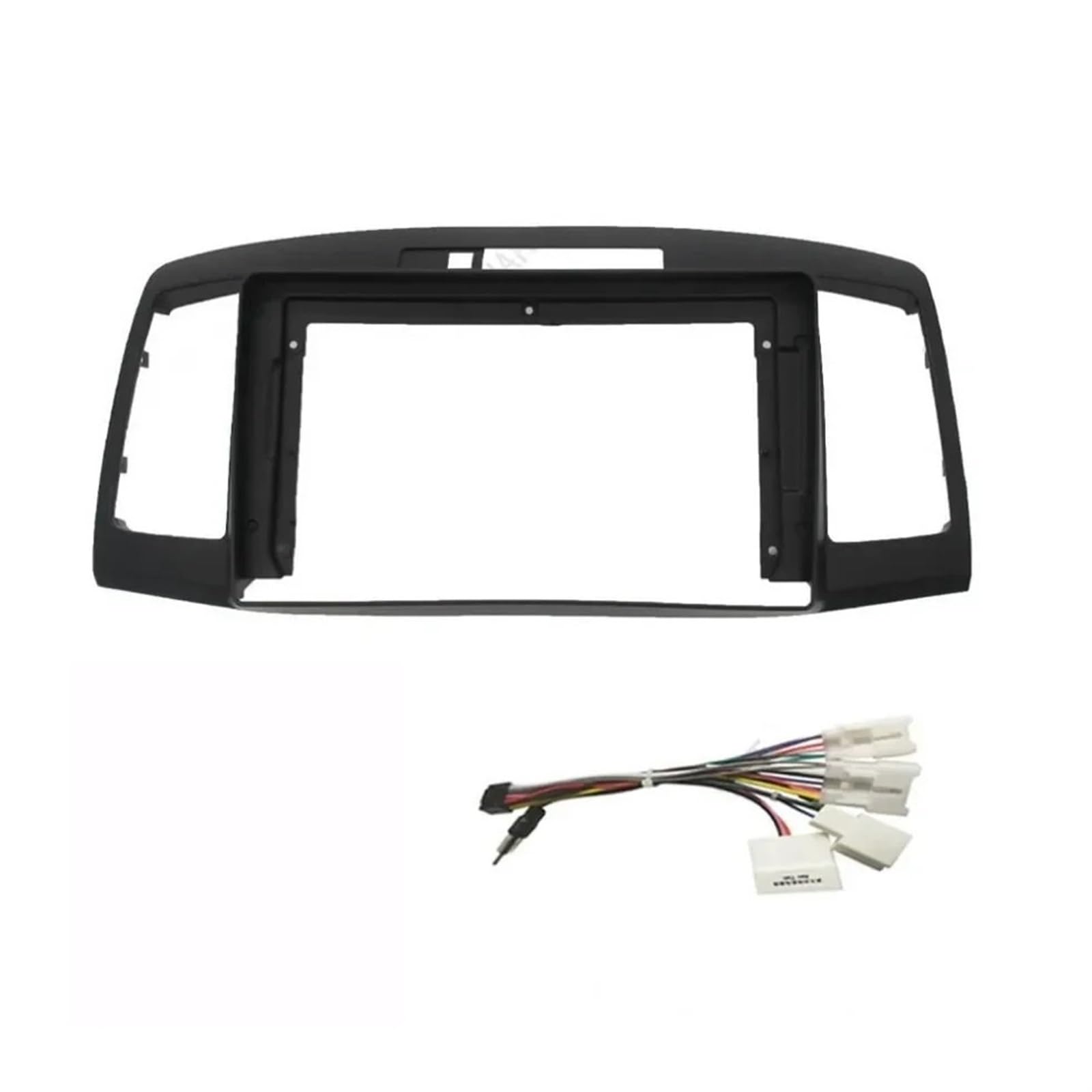 KONGDSDM Car Radio Panel Car Radio Frame 9 Inch Android DVD Audio Trim Panel Player Screen 2Din Android Fit for Toyota Premio ALLION 2001-2009 Kit Durable(Frame-Cord)