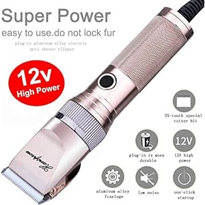 Dog-Clippers-for-Grooming-12V-Dog-Hair-Clipper-Professional-Heavy-Duty-Pet-Grooming-Clipper-Corded-Pet-Hair-Trimmer-for-Thick-Coats-with-Guard-Combs-Brush-for-Dogs-Cats - Cucciolini Doodles   Dog-Clippers-for-Grooming-12V-Dog-Hair-Clipper-Professional-Heavy-Duty-Pet-Grooming-Clipper-Corded-Pet-Hair-Trimmer-for-Thick-Coats-with-Guard-Combs-Brush-for-Dogs-Cats