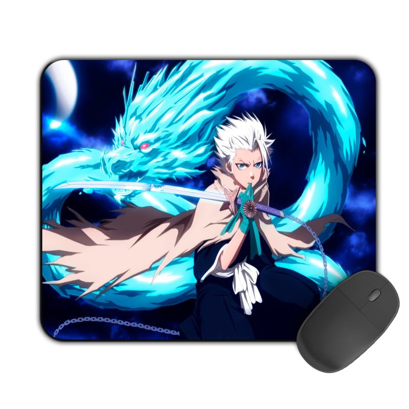 Image of Printed Designer Mouse Pad Toshiro & Dragon (200MM X 240 X 3MM) Enhance Gaming and Work Performance Comfortable and Precise Non-Slip Water Proof Bleach Mouse Pad.