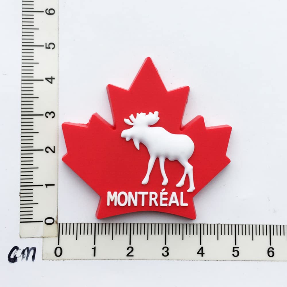 Magnete Da Frigorifero 3D Montreal Canada - Souvenir 7x5 Cm In Resina, Idea Regalo Da Viaggio - 2
