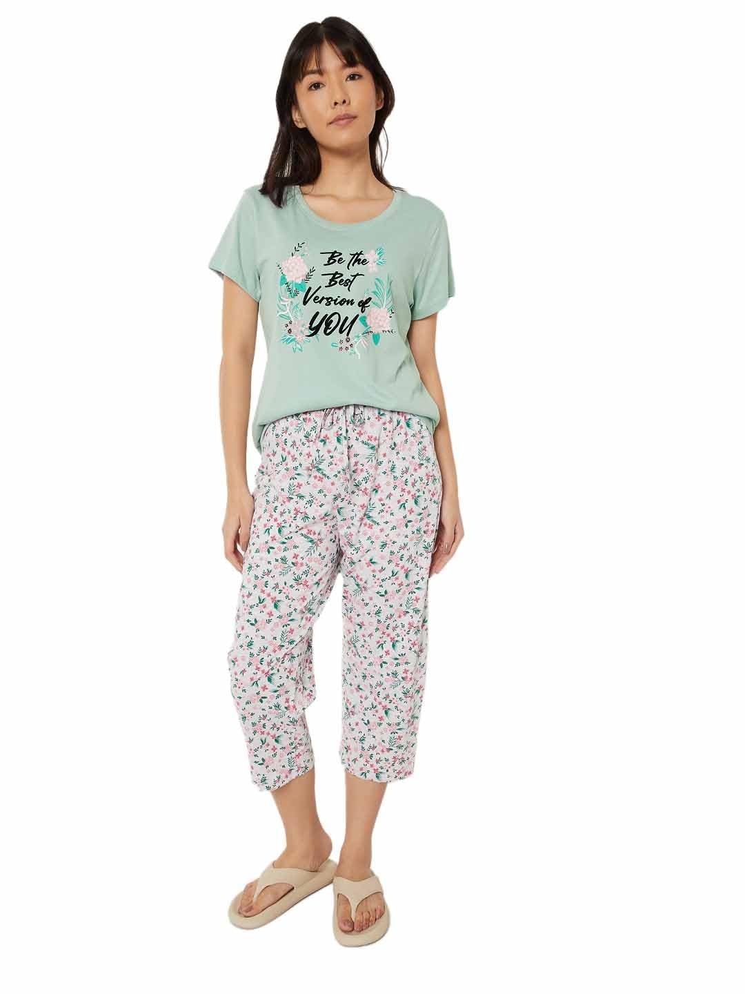 max Women's Printed Round Neck Half Sleeve Cotton Pyjama Set-picture-38