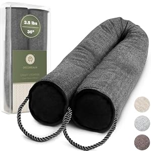 DECOREALM Zugluftstopper Tür- und Fensterblocker 91,4 cm