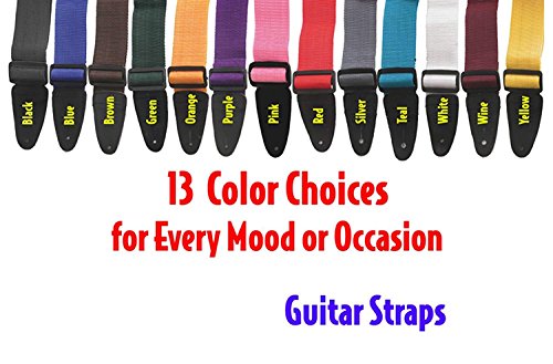 Performance Plus Gs1P Electric Or Acoustic Purple Guitar Strap Including Ties For Acoustics #TOP3