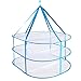 FADDR Séchoir à linge pliable pour pulls, maille pliable à 3 niveaux, séchoir à linge portable à suspendre (bleu)