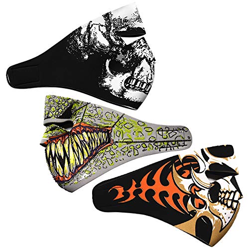 Andoer Máscara facial para ciclismo ao ar livre meia máscara facial respirável abafador para a boca