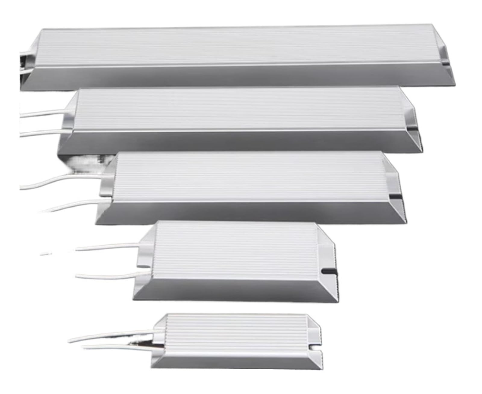 1Pcs Brake Resistor RXLG 50W 100W Aluminum Shell Resistance Servo Frequency Conversion High Power 5R 10R 50R 100R 150R 400R 500R(50W 400R)