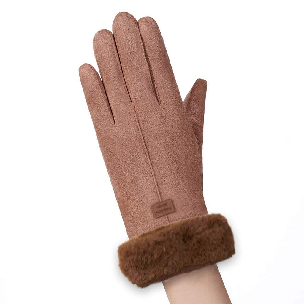 Rękawiczki, Damskie Zimowe Rękawiczki Damskie Dziewczęce Outdoor Heat Full Finger Lined Driving Wszystkie Urządzenia Z Ekranem Dotykowym Pozostają Sprawne W Zimnym Roku,a