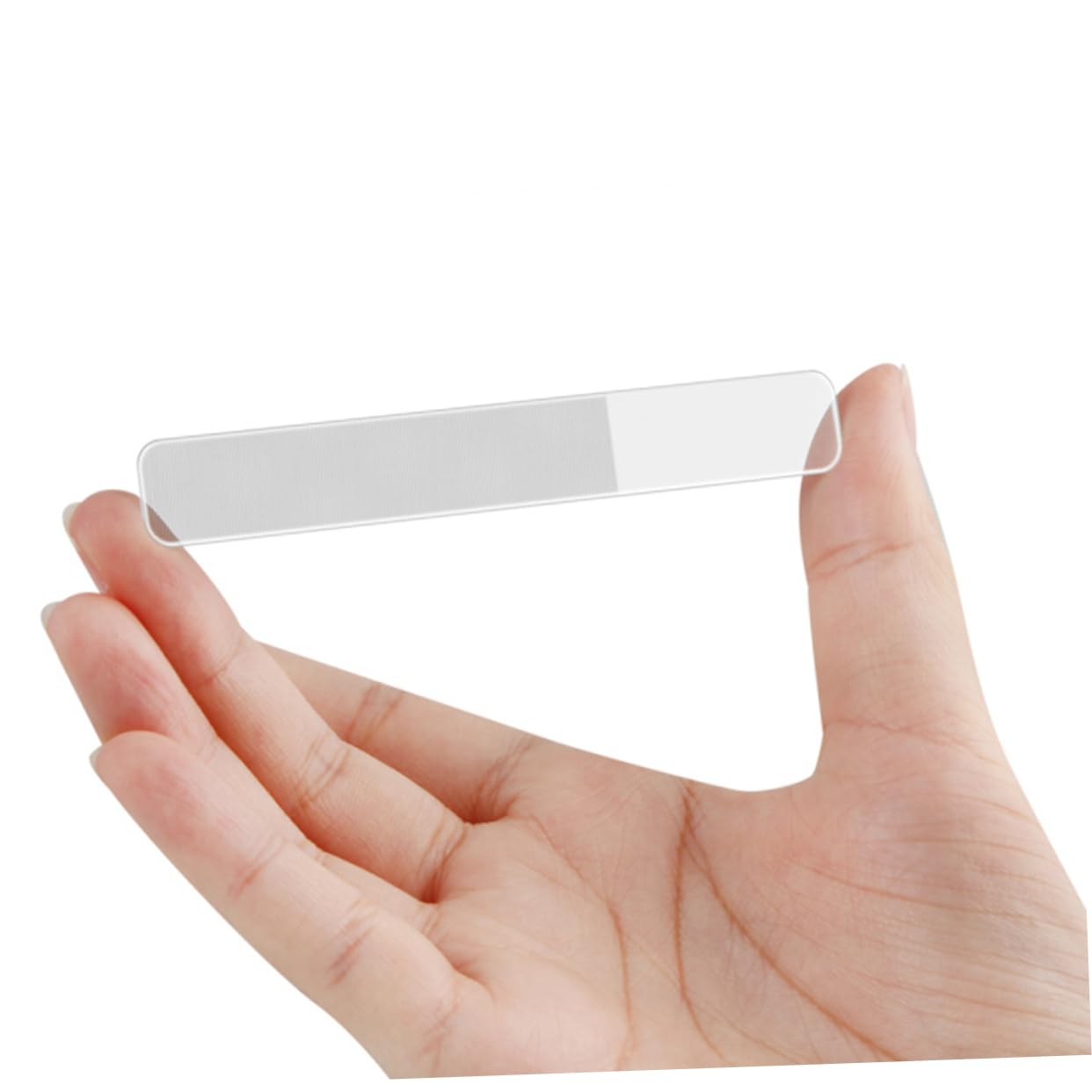 Healeved 6piezas Uñas De Vidrio Nano Con Estuche De Almacenamiento Pulidora Para Uñas Con Diseño Compacto y Mango Transparente Para Salones Profesionales y Uso Personal