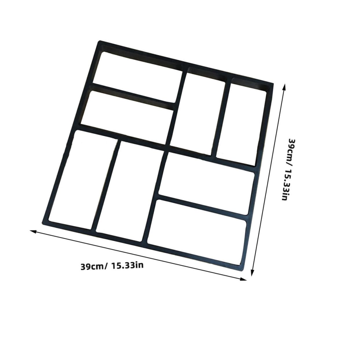 Kunststoff Bodenform mit Einzigartigem Musterdesign 8 Stück 8 Gitter Trittsteinform für Selbstgemacht Gartengestaltung und Pflasterung von Gartenwegen