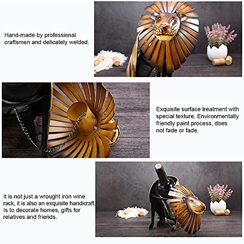 Soporte para botellas con diseño animal de hierro miniatura 6