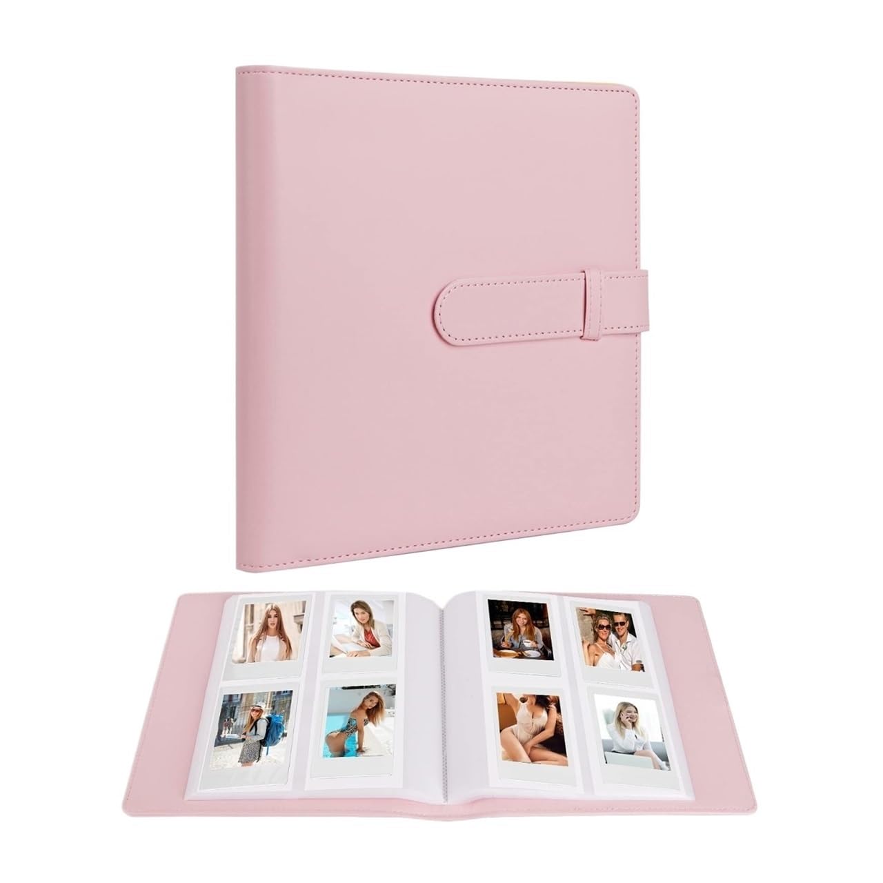 256 Pockets Photo Album For Instant Camera/Printer,3inch Storage(Pink)