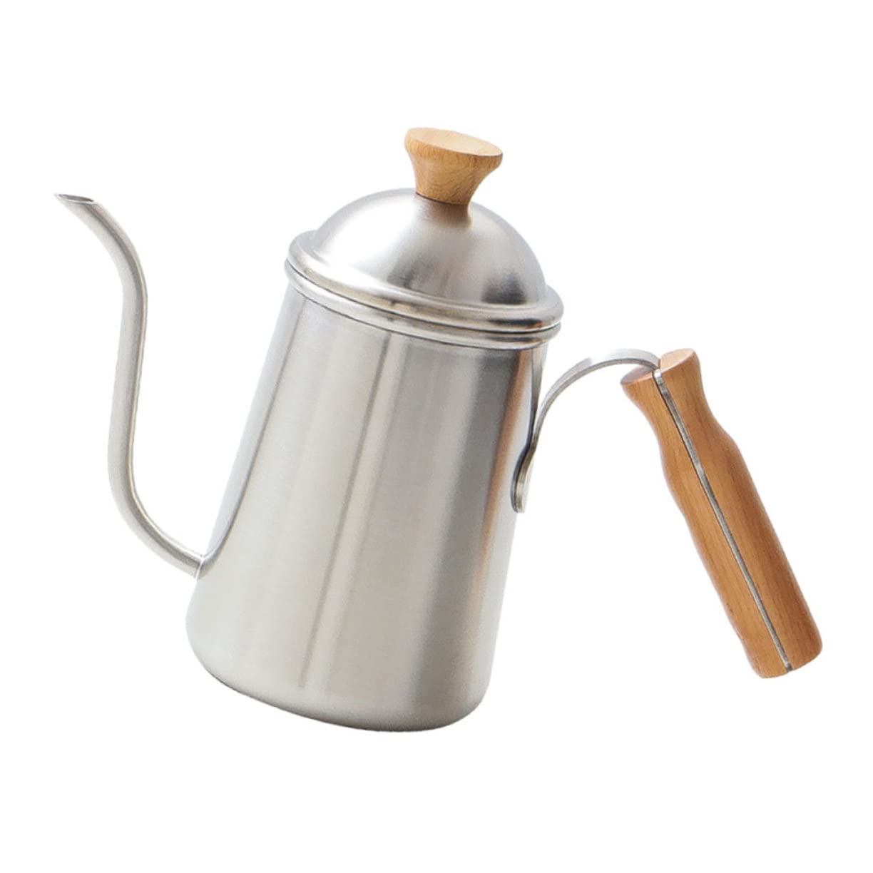 Ciieeo Stainless Steel Long Spout Kettle with Comfortable Handle Outdoor Tea Pot for Camping Precise Water Control Material for Brewing Coffee and Tea