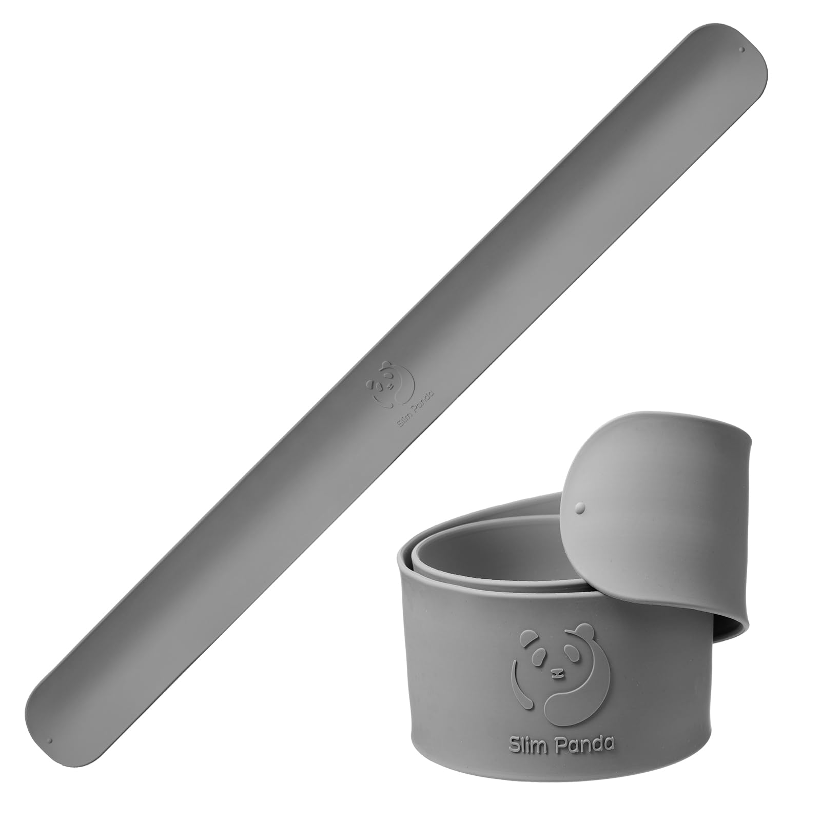 Slim Panda Yoga Mattenband,Yoga Mat Carrier is Designed to keep Your Yoga Mat Tightly Rolled in Seconds, Fits Most Yoga Mats (60 cm L x 5 cm W) (Grey)