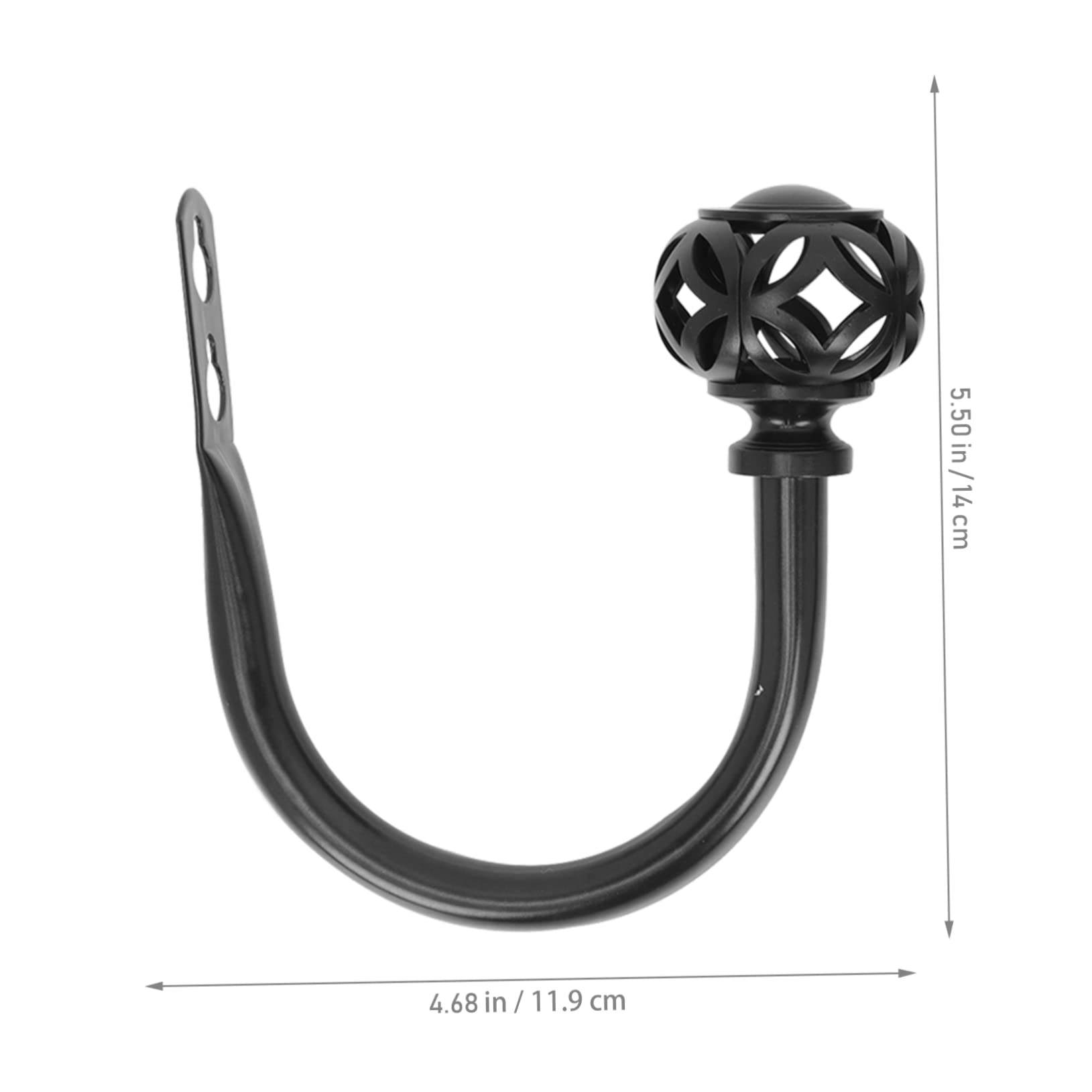VOSAREA 6pezzi per Tende U-Shape per Fermatende e Accessori Resistente e Facile Installare
