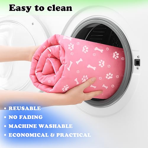 Image of Dog Playpen Bottom Pad Mat for 36 inch 4-Panel Playpens - Scratch & Chew-Resistant Puppy Pen Floor Mat with Hook & Loop Fasteners, Waterproof & Leakproof, Non-Slip (Pink) (Playpen Not Included)