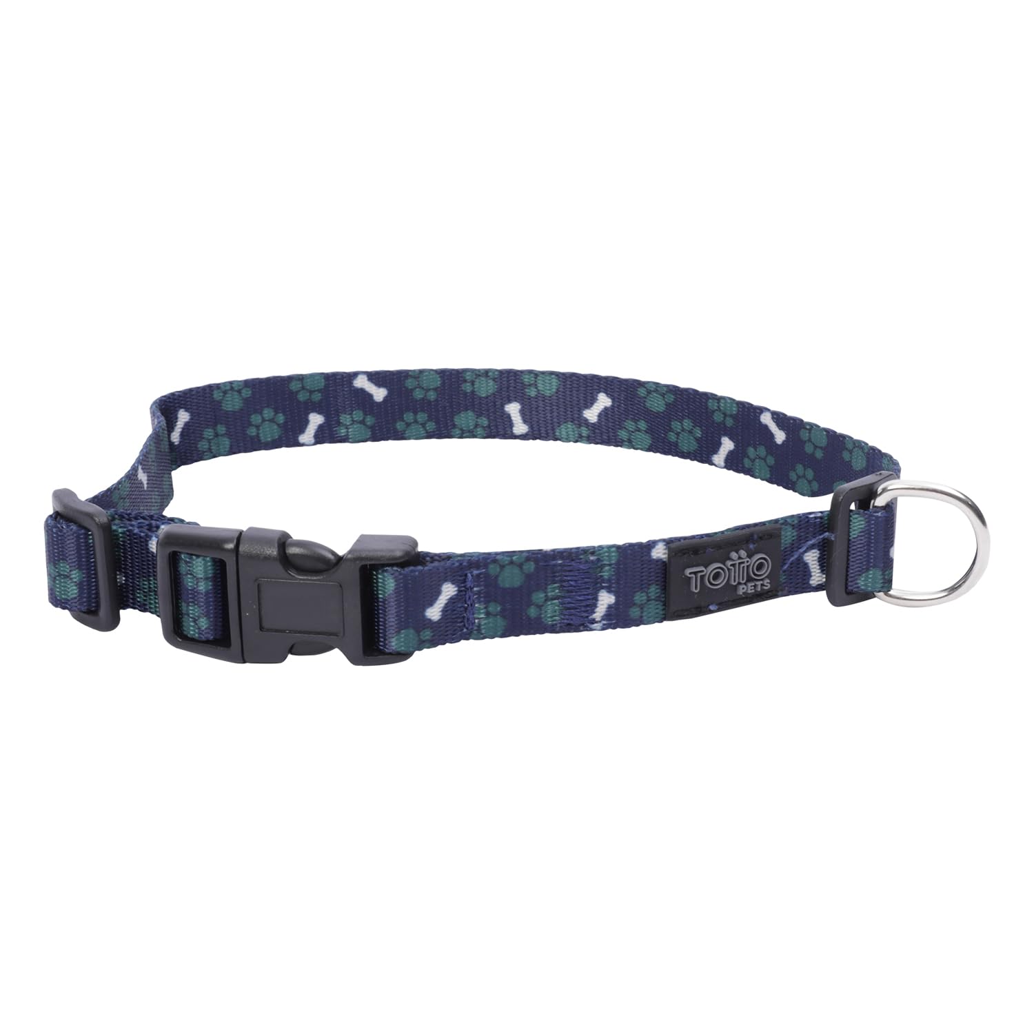 TOTTO, Collar for Small Dogs Model Mylu, Size XS, Adjustable Dog Collar, Sturdy Hardware, Safety Badge