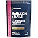 Price comparison product image Hair Skin and Nails Vitamins | Biotin Hair Growth | with Biotin, Zinc and Selenium | Beauty Supplement for Women and Men | 120 Vegetarian Tablets | by Horbaach