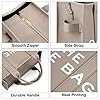 DKIIL NOIYB Leather Tote Bags for Women, PU Leather Tote Bags for Women Large Capacity 13inch Tote Bag Crossbody Bag with Zip Handbag Tote Purse for Office Travel School #3