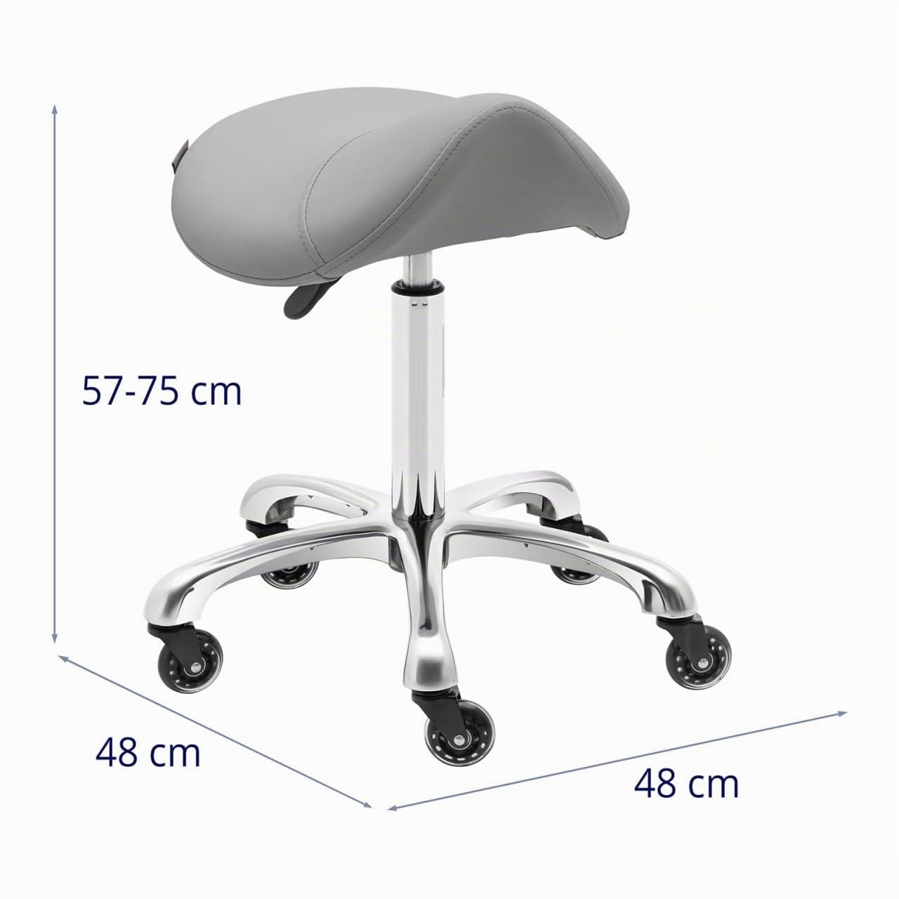 Physa York Dark Gray - Taburete ergonómico para silla de montar