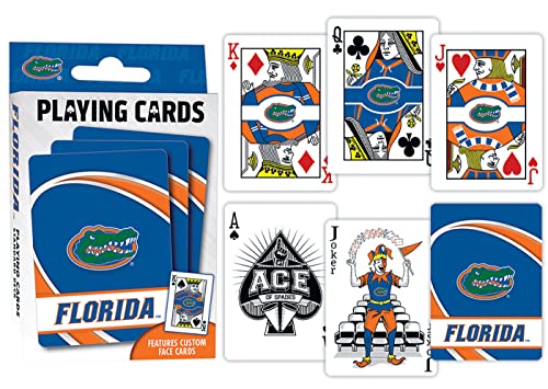 Image of Masterpieces NCAA Florida Gators, Playing Cards - Premium Quality, Educational, and Fun Activity for Kids and Families - Great Gift Idea for Holidays, Birthdays, and Everyday Playtime