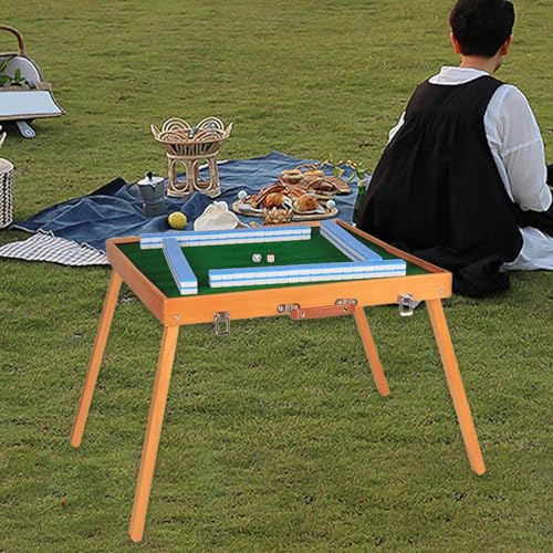 Set de fichas Mahjong Kowaku con mesa plegable y bolsa miniatura 3