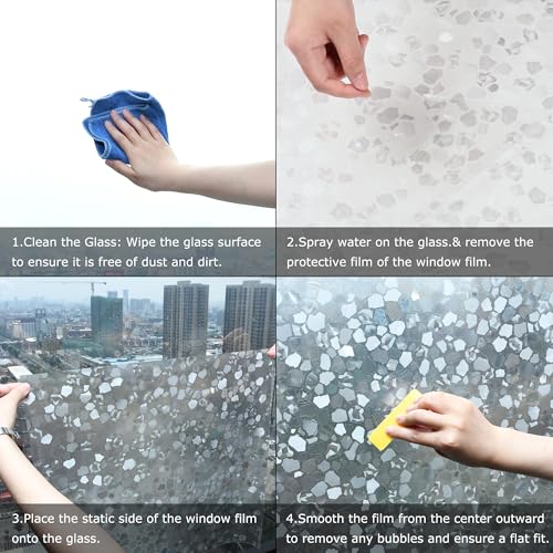 Película de privacidad para ventana con efecto prismático 3D 23.62" x 157.48" miniatura 7