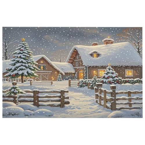 Tapis de sol extérieur et chambre à coucher imprimé de Noël - 2