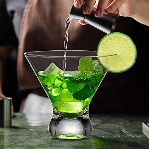 Amazing Abby - Olivia - 10-Ounce Plastic Stemless Martini Glasses (Set Of 4), Reusable Cocktail Glasses, Bpa-Free, Shatter-Proof, Dishwasher-Safe, Perfect For Poolside, Outdoors, Camping, And More #TOP1