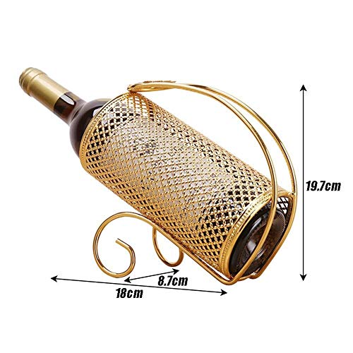 Soporte de vino para botella libre de pie color plata miniatura 6