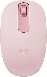 Mouse sem fio Logitech M196 com Conexão Bluetooth, Design Ambidestro Compacto, Rastreamento Preciso, Compatível com PC e Mac, Windows e macOS - Rosa