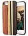 YFWOOD Compatible with Wood iPhone 8 Case, for iPhone 7 Case with Unique Natural Real Wood Stripe Shockproof Drop Proof Slim Bumper Protective Cover for iPhone 7/ iPhone 8 (Wood)