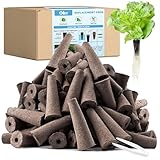 Oliz 100 Pack Hydroponic Grow Sponges for Aero Garden and All Growing System, Seed Pods Replacement Root Growth Sponges with 102PCS Plant Grow Stickers Garden DIY Starters Kit