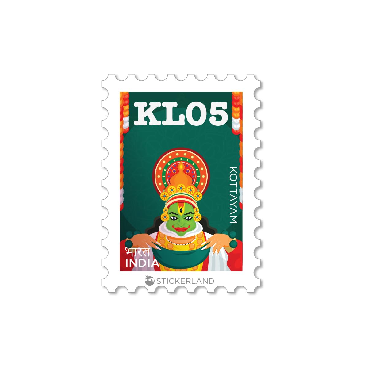 Stickerland India Kerala-05_Kottayam- Love Sticker_3.5x5cm (B0CT44RH8T) Amazon Price History, Amazon Price Tracker